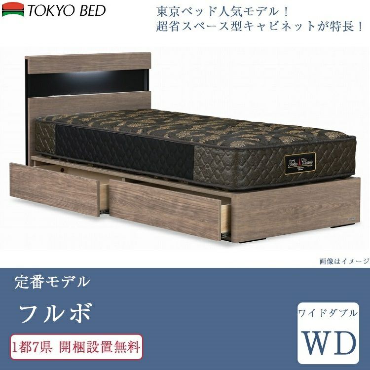 【2/24まで出品】東京ベッド　ワイドダブル　フレームのみ購入可能 ワイドダブルベッドフレーム 中古品 東京ベッド製