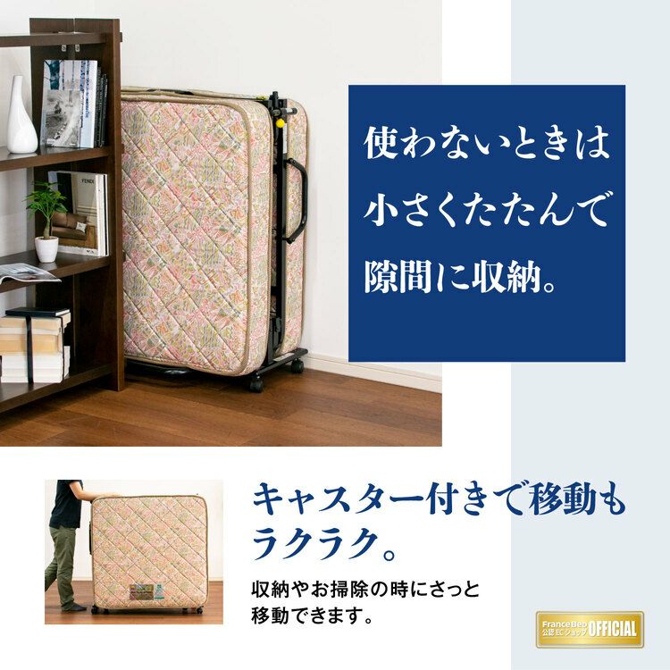 フランスベッド 折りたたみベッド シングル パンテオンN-71B | 正規品