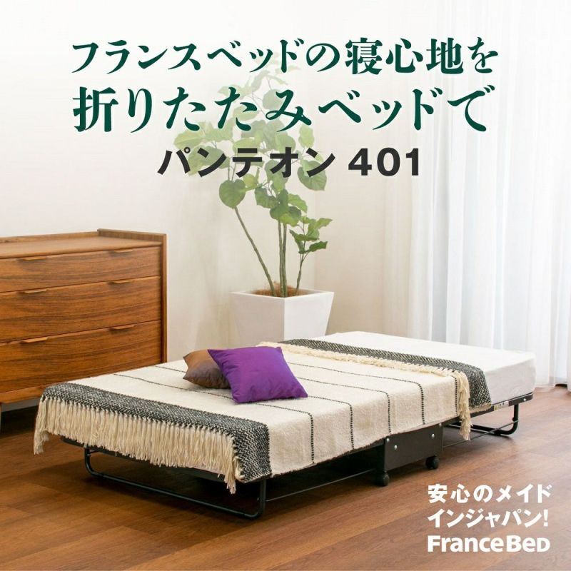 フランスベッド 折りたたみベッド シングル パンテオン401