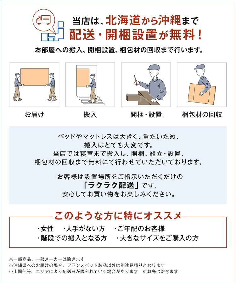フランスベッド ベッドフレーム クイーン PR70-05F 引き出し付き