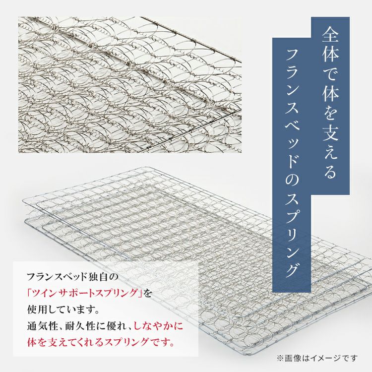 セット特価】フランスベッド ベッド シングル PSC-194 引き出し付き TW