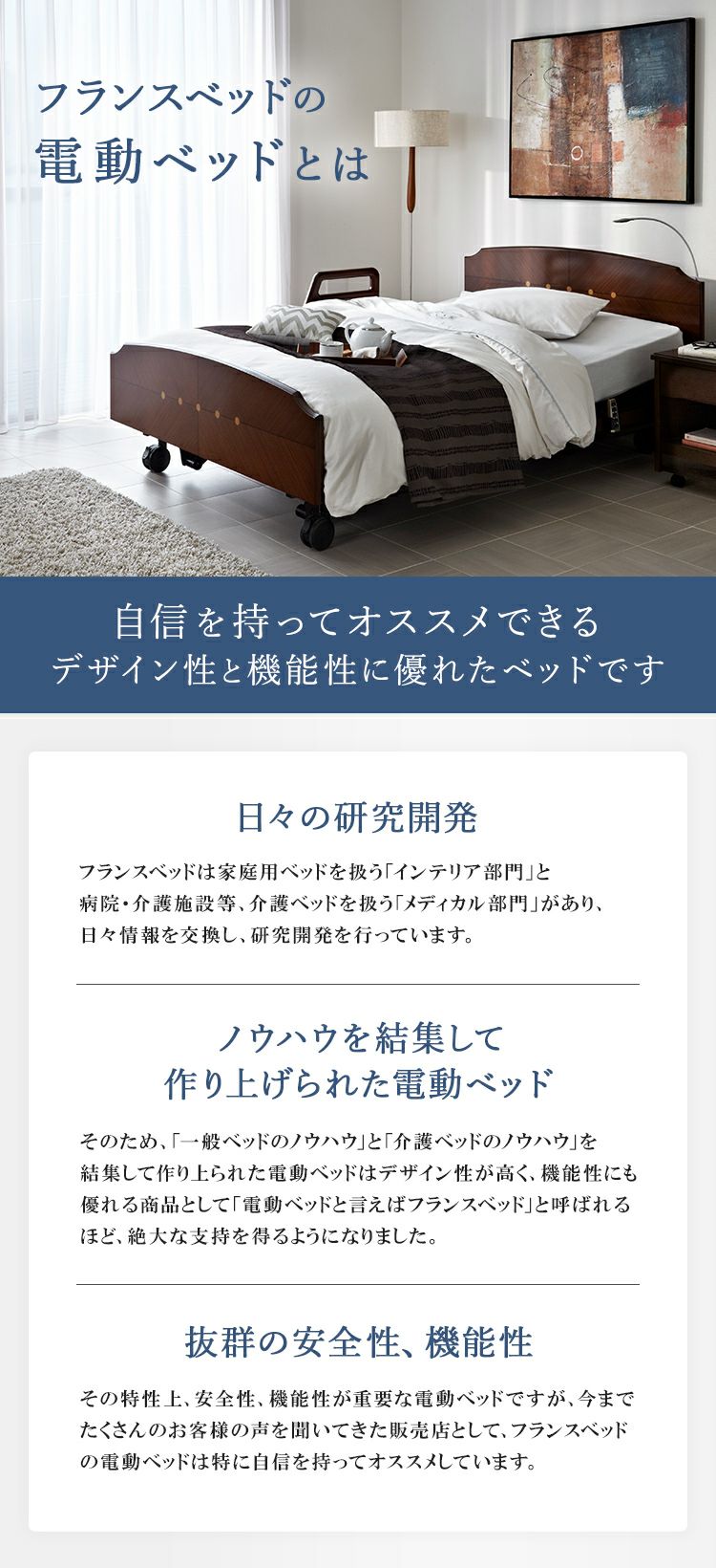 残暑セール◇美品　フランスベッド　１モーター/電動ベッド　介護用　シングル 非課税】フランスベッド 電動ベッド シングル レステックス01F 3
