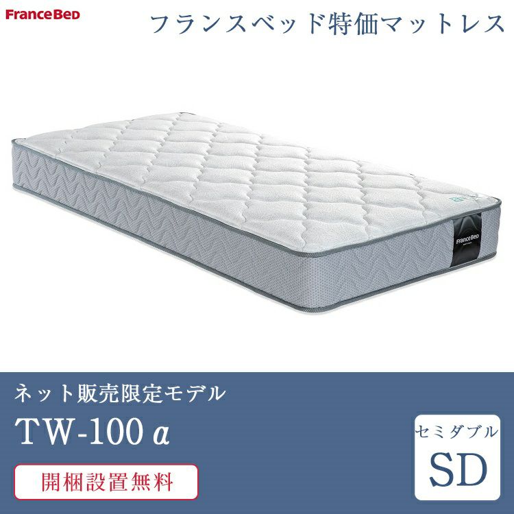 フランスベッド マットレス セミダブル TW-100α | 正規品 フランス