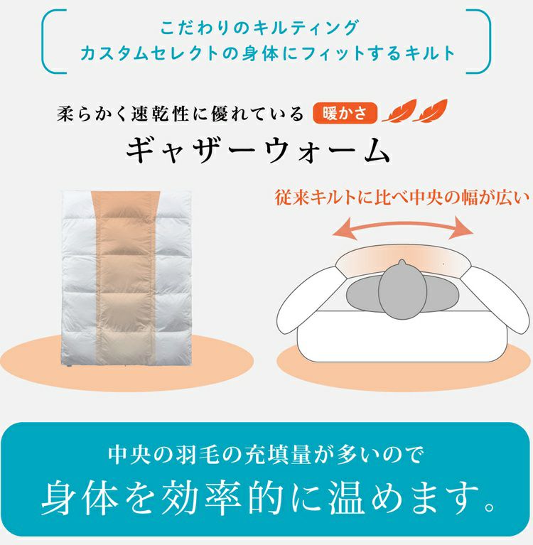 フランスベッド 羽毛布団 CS-01 ダック AS オールシーズン タイプ